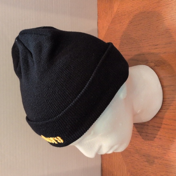 NFL Team Apparel Reebok Adult One Size Black Cufffed Steelers Ski Cap - Picture 4 of 6